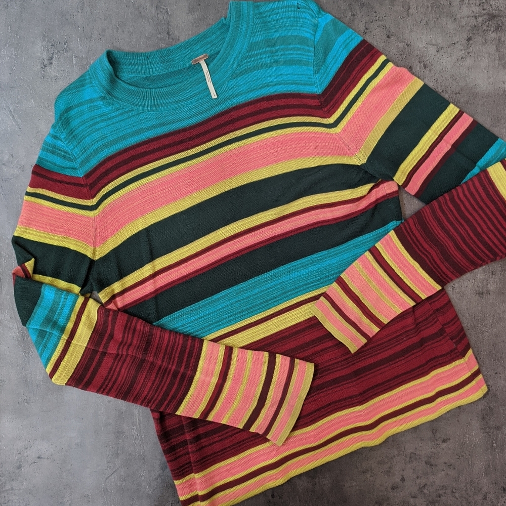 Lightweight, striped Free People sweater